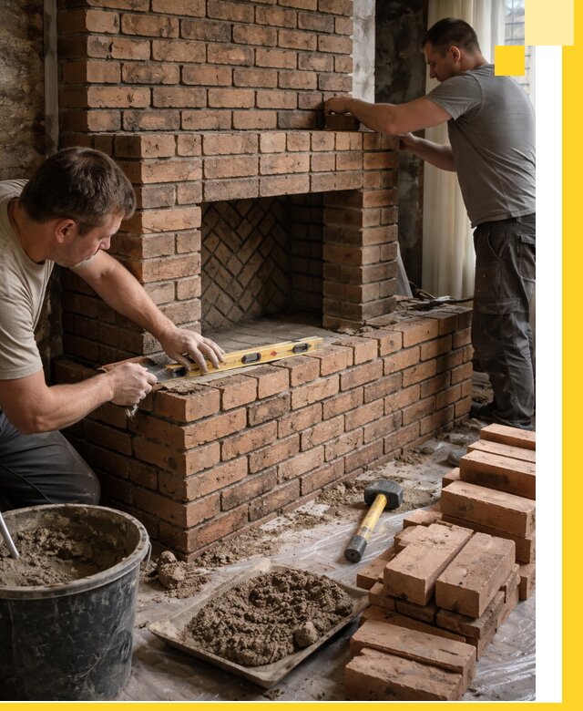 Изготовление и установка кирпичных каминов в Новочеркасске