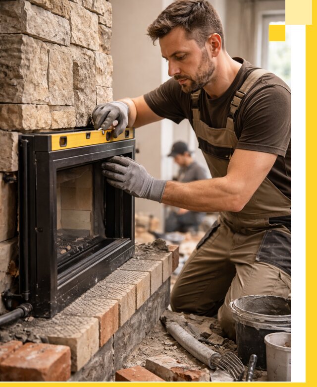 Дровяные камины под ключ в Новочеркасске: монтаж, обустройство