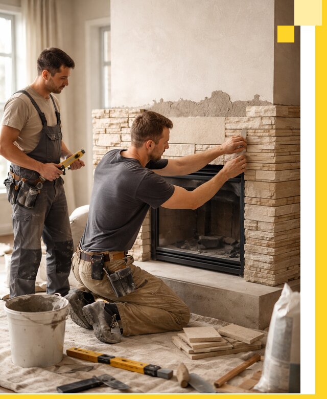 Установка и монтаж каминов для загородного дома в Новочеркасске