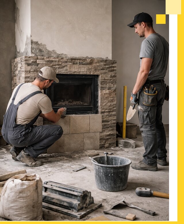 Камины под ключ в Новочеркасске: проект, изготовление и монтаж