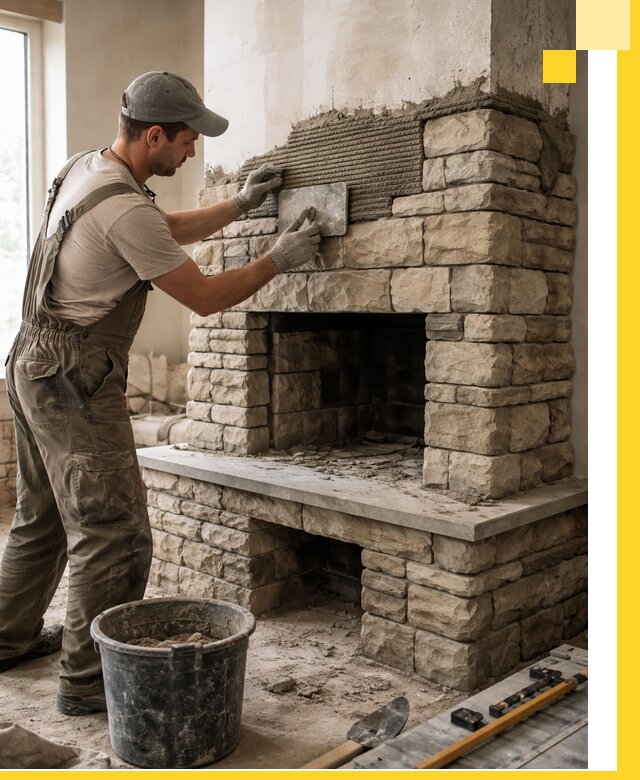 Строительство каминов под ключ в Новочеркасске от проектирования до монтажа