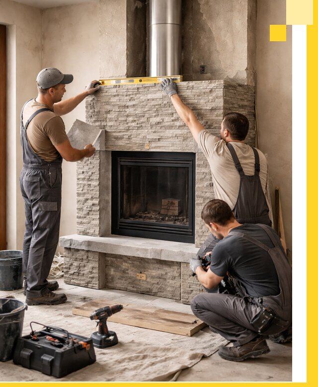 Профессиональный монтаж каминов под ключ в Новочеркасске для дома