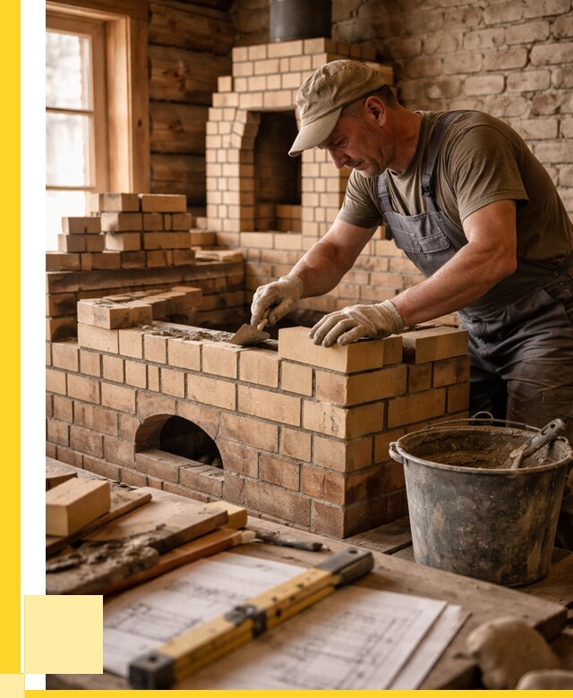 Кладка печей из кирпича в Новочеркасске цены от 30702 р. - ЭриданНвч