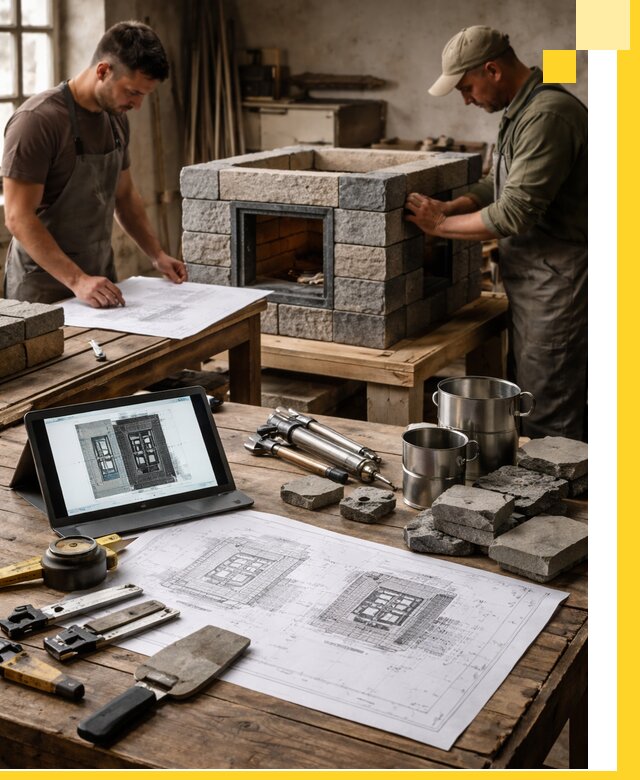 Разработка проектов печей с согласованием и монтажом в Новочеркасске