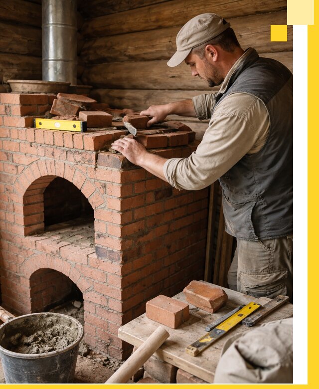 Изготовление и установка русских печей в Новочеркасске под ключ