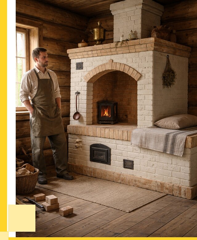 Русские печи с лежанкой под ключ в Новочеркасске от 153510 р. ЭриданНвч