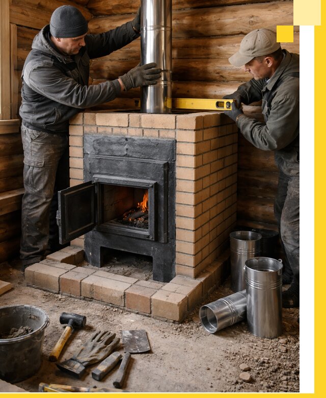 Проектирование, изготовление и установка банных печей в Новочеркасске