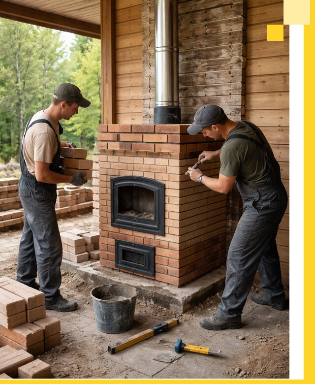 Производство и установка дачных печей под ключ в Новочеркасске