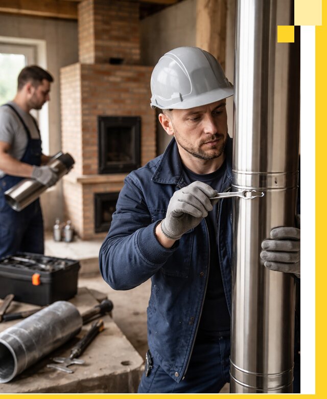 Профессиональный монтаж дымоходов для печей в Новочеркасске