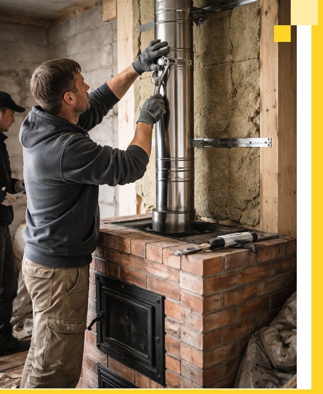 Изготовление и монтаж печей и дымоходов под ключ в Новочеркасске