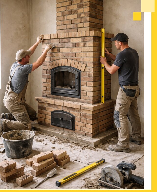 Продажа и установка печей и каминов для дома под ключ в Новочеркасске