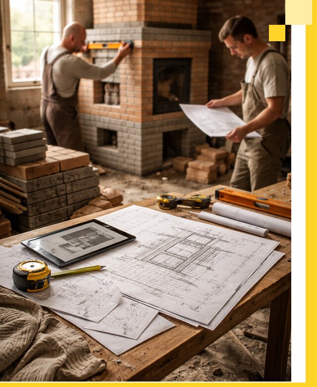 Проекты печей и каминов с индивидуальным дизайном в Новочеркасске