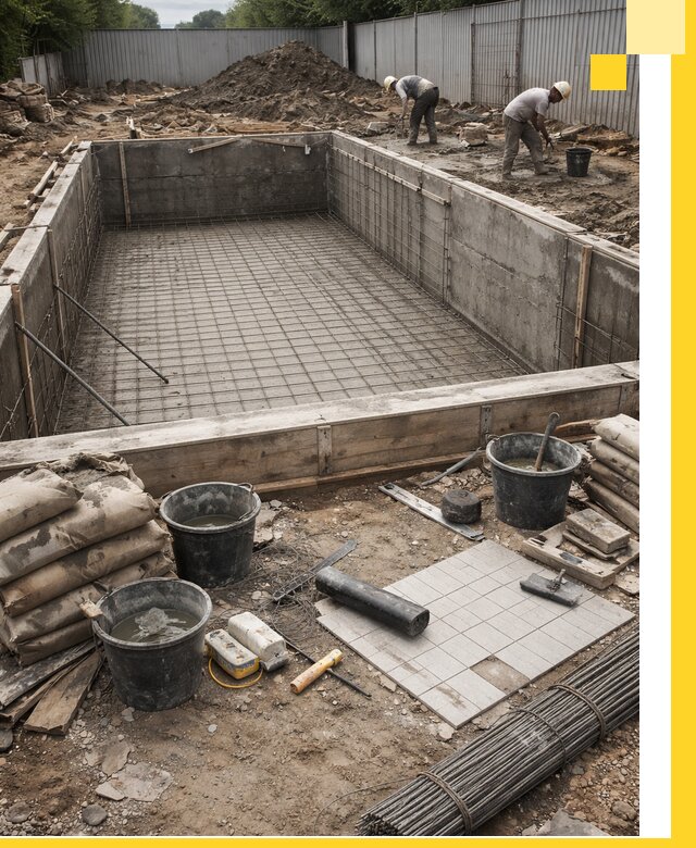 Строительство бассейнов под ключ в Новочеркасске, дизайн и монтаж