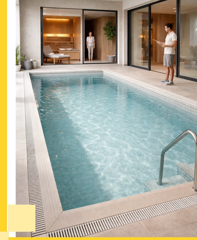 Отделка бассейна пленкой ПВХ в Новочеркасске от 3582 р. - ЭриданНвч