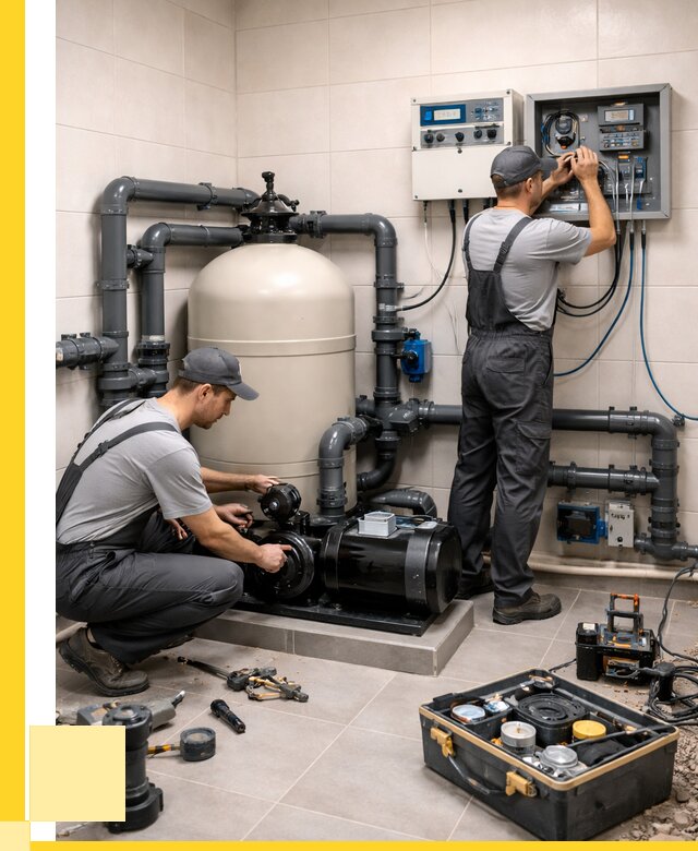 Монтаж оборудования для бассейнов в Новочеркасске от 40936 р. | ЭриданНвч