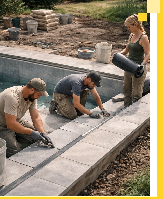 Строительство и монтаж уличных бассейнов под ключ в Новочеркасске