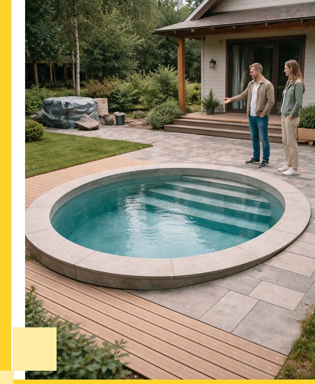 Бассейн на даче под ключ в Новочеркасске от 204680 р., ЭриданНвч