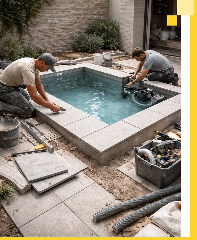 Мини бассейны под ключ в Новочеркасске, дизайн и установка