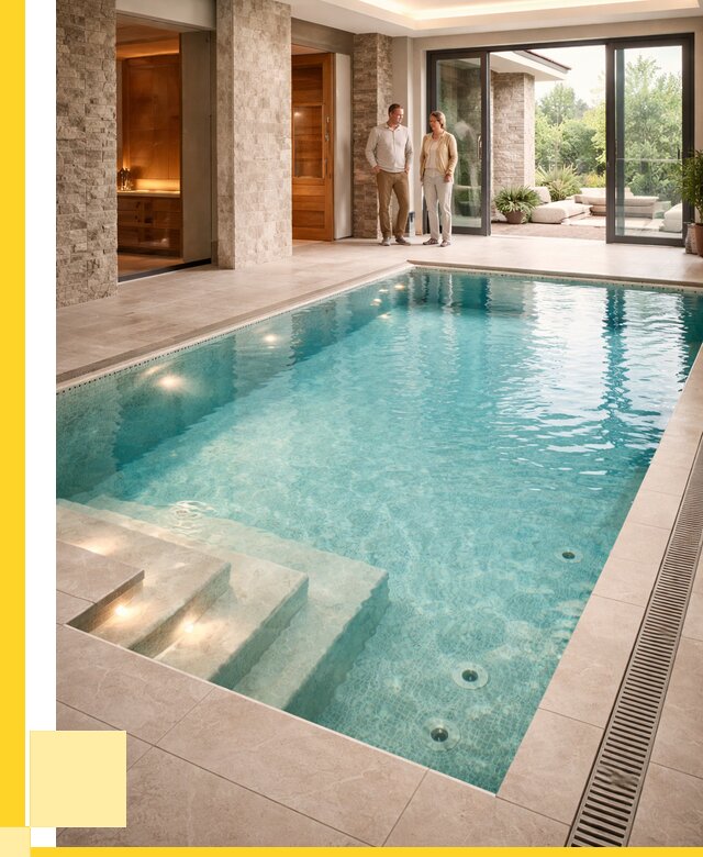 Бассейн во дворе в Новочеркасске: проект, отделка от 1228080 р. | ЭриданНвч