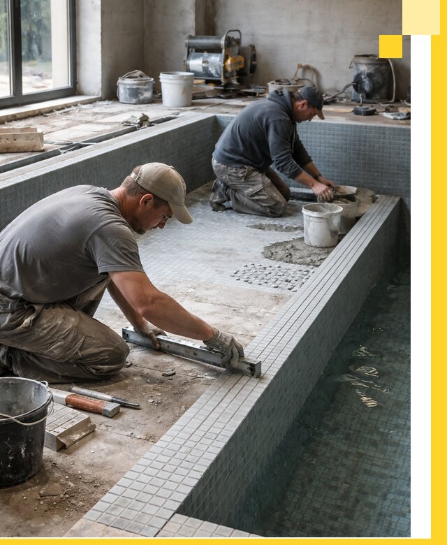 Строительство бассейна в частном доме в Новочеркасске под ключ