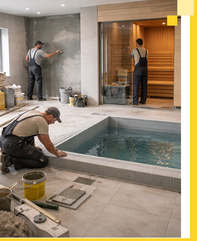 Проектирование и строительство сауны с бассейном в Новочеркасске