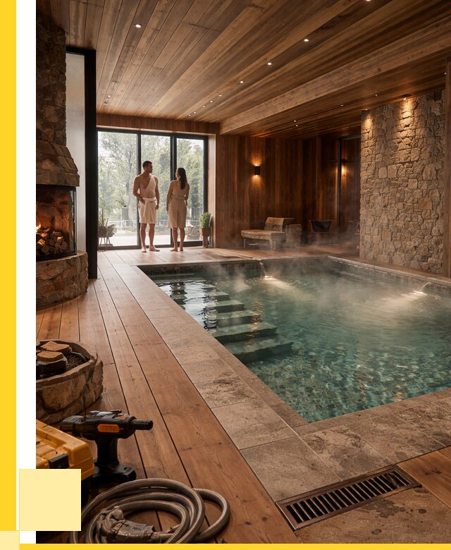 Проекты бань с бассейном под ключ в Новочеркасске от 76755 р., ЭриданНвч