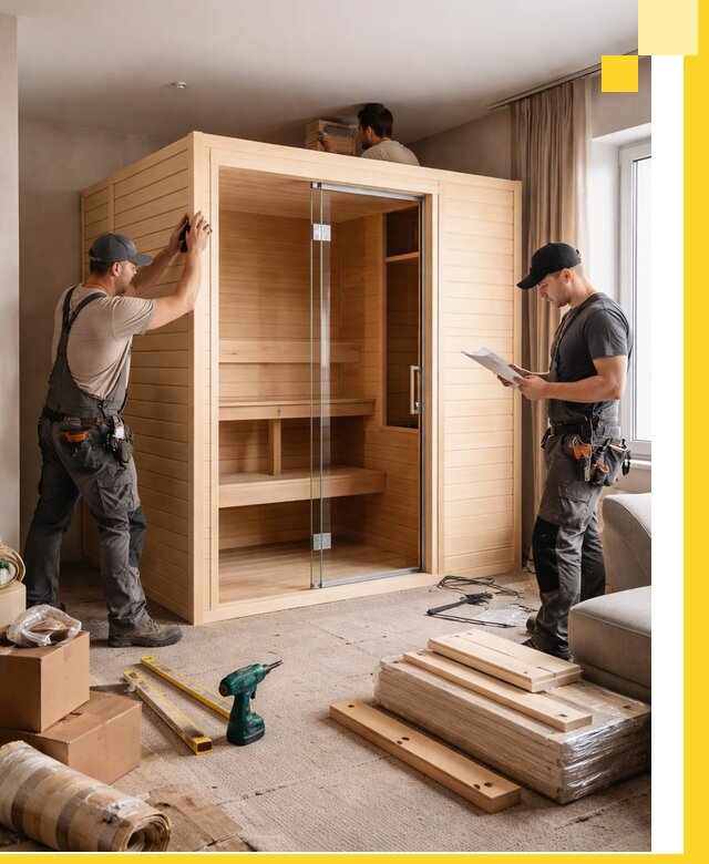 Установка и благоустройство саун в квартире в Новочеркасске