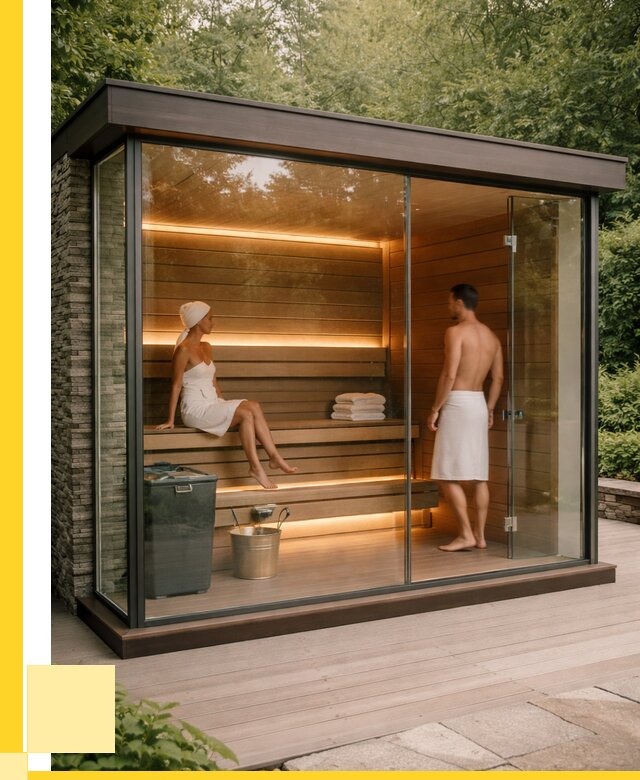Сауна стеклянная и двери для сауны в Новочеркасске от 255850 р. | ЭриданНвч