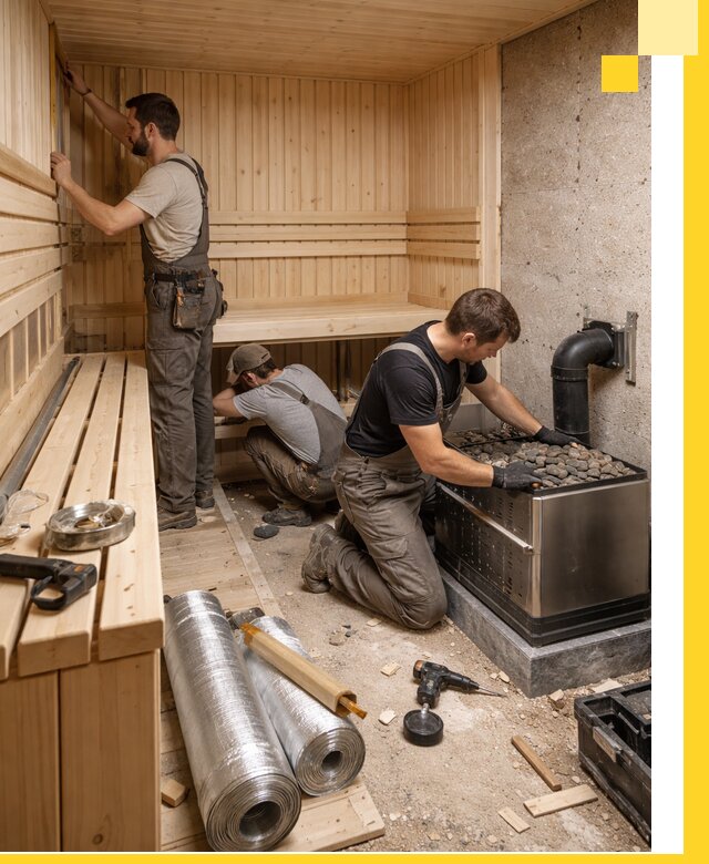 Индивидуальные сауны на заказ в Новочеркасске под ключ, проект и монтаж