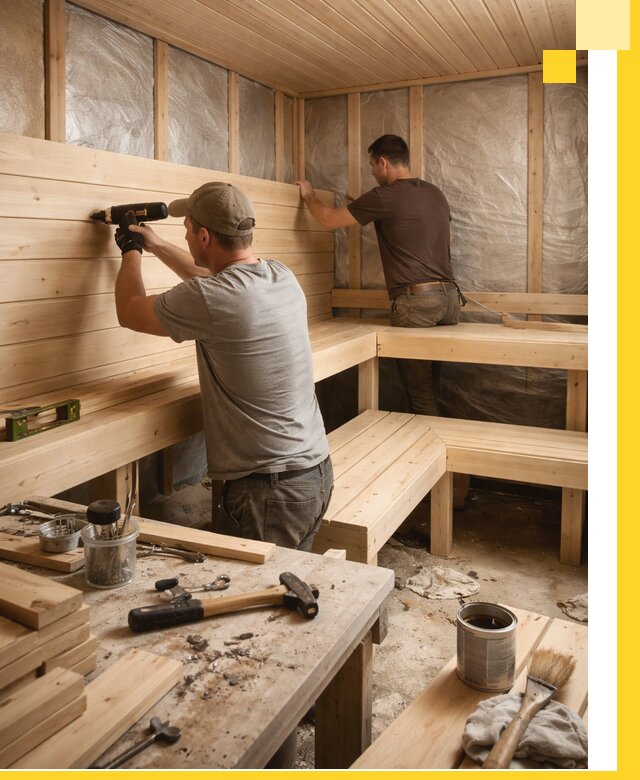 Профессиональная отделка бань и саун под ключ в Новочеркасске