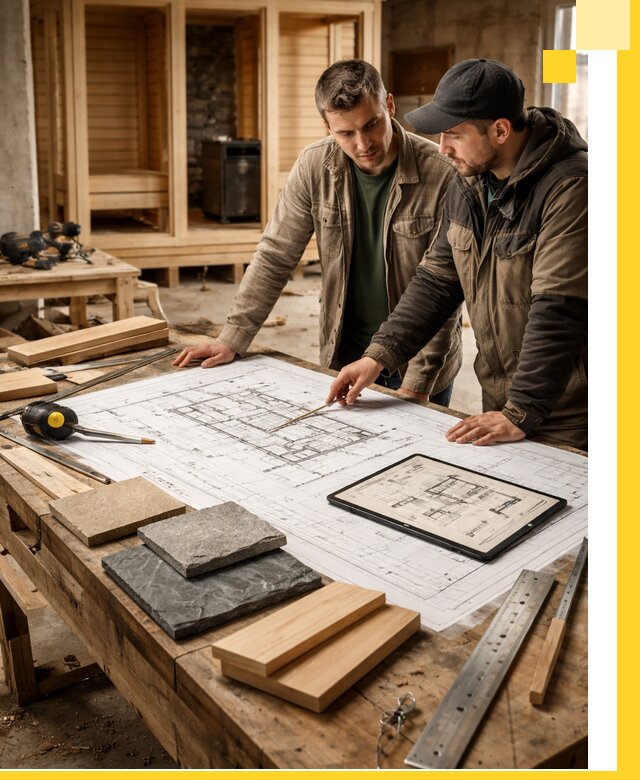 Проекты бань под ключ и планы строительства в Новочеркасске