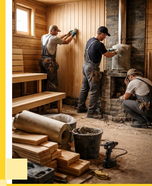 Ремонт бань под ключ в Новочеркасске от 46053 р. | ЭриданНвч