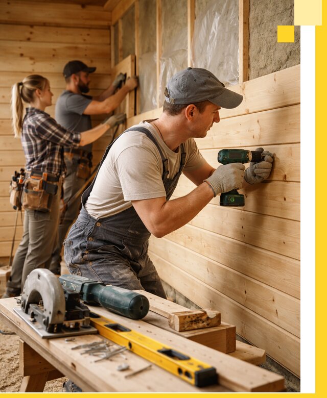 Обшивка бань под ключ в Новочеркасске: отделка стен и потолков