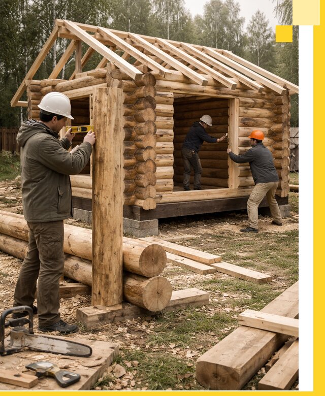 Строительство бань для дачи под ключ в Новочеркасске с доставкой и монтажом