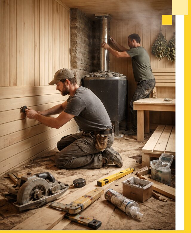 Полное строительство и оснащение парных под ключ в Новочеркасске