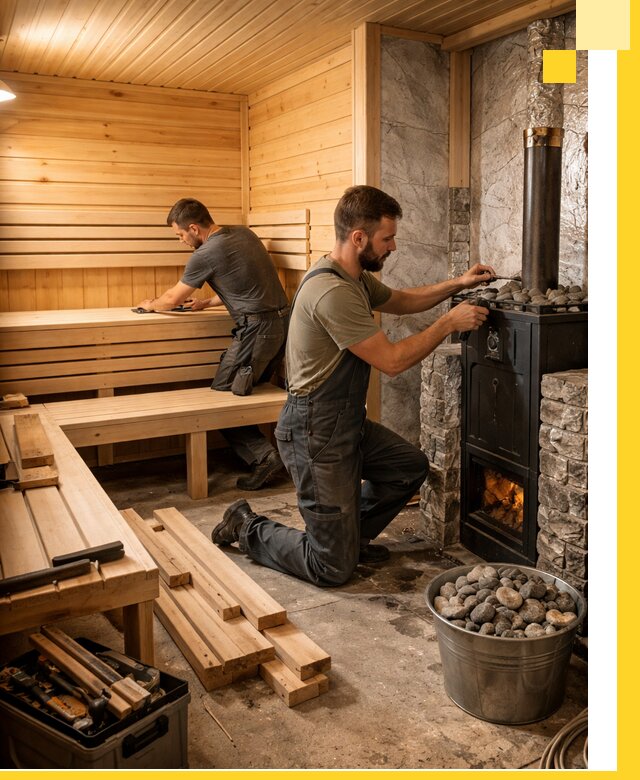 Дизайн и строительство интерьеров бань под ключ в Новочеркасске