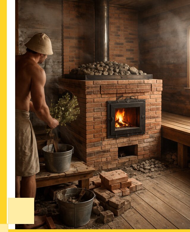 Кирпичные банные печи в Новочеркасске от 92106 р. | ЭриданНвч