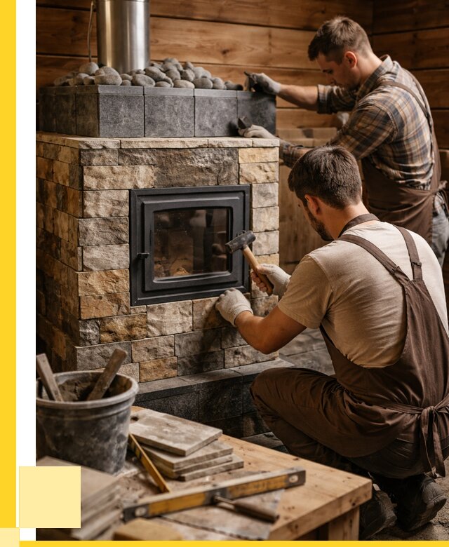 Облицовка банной печи в Новочеркасске от 15351 р. | ЭриданНвч