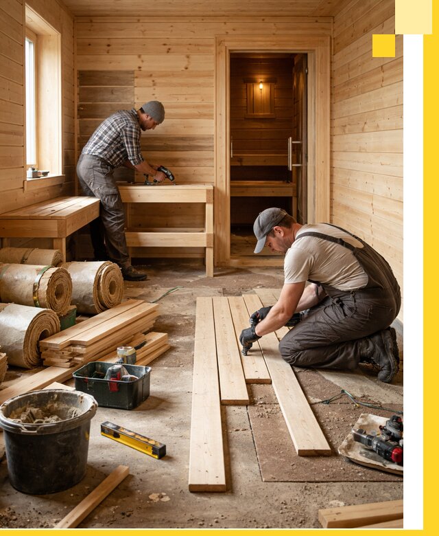 Индивидуальный проект бани с комнатой отдыха под ключ в Новочеркасске