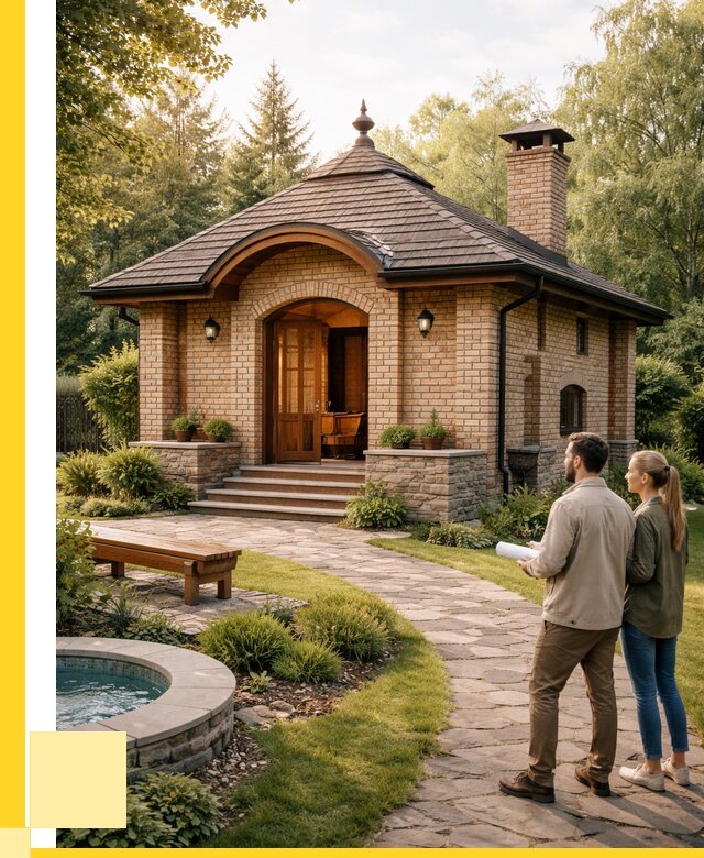 Проект кирпичной бани в Новочеркасске от 30702 р. | ЭриданНвч