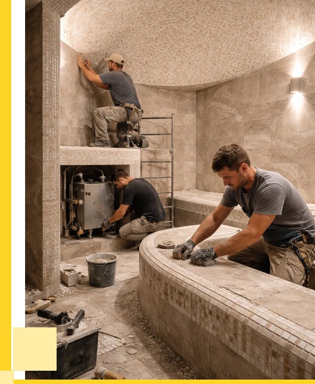 Монтаж хамамов под ключ в Новочеркасске от 255850 р. ЭриданНвч