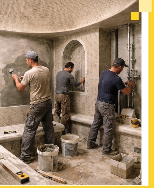 Профессиональный монтаж хамамов под ключ в Новочеркасске с гарантией