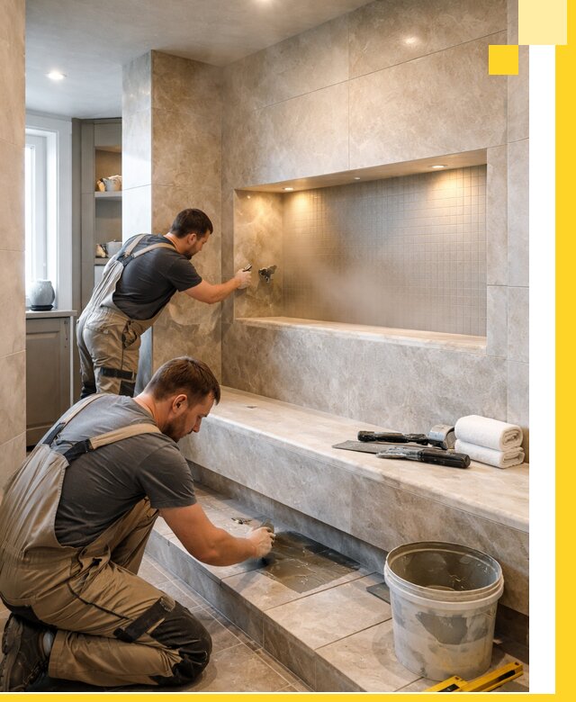 Профессиональное строительство хамама в квартире в Новочеркасске