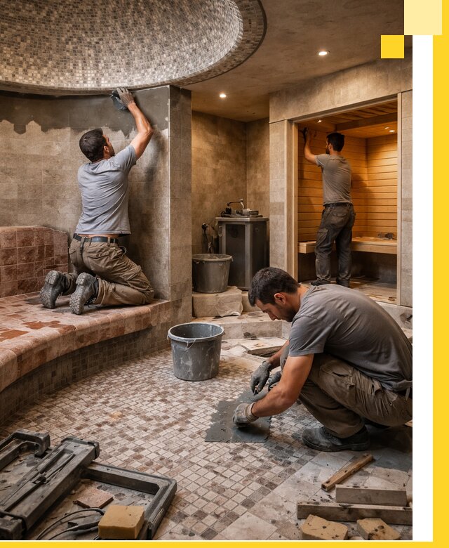 Проект и строительство хамама бани и сауны под ключ в Новочеркасске