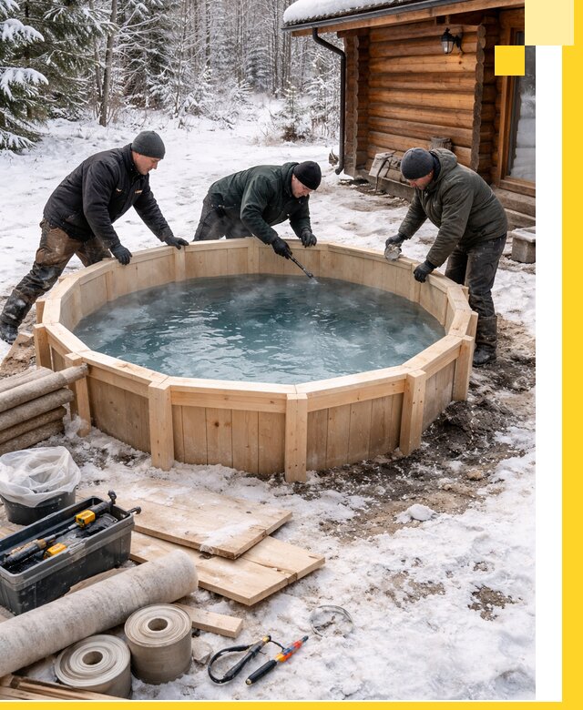 Изготовление и установка ледяных купелей под ключ в Новочеркасске